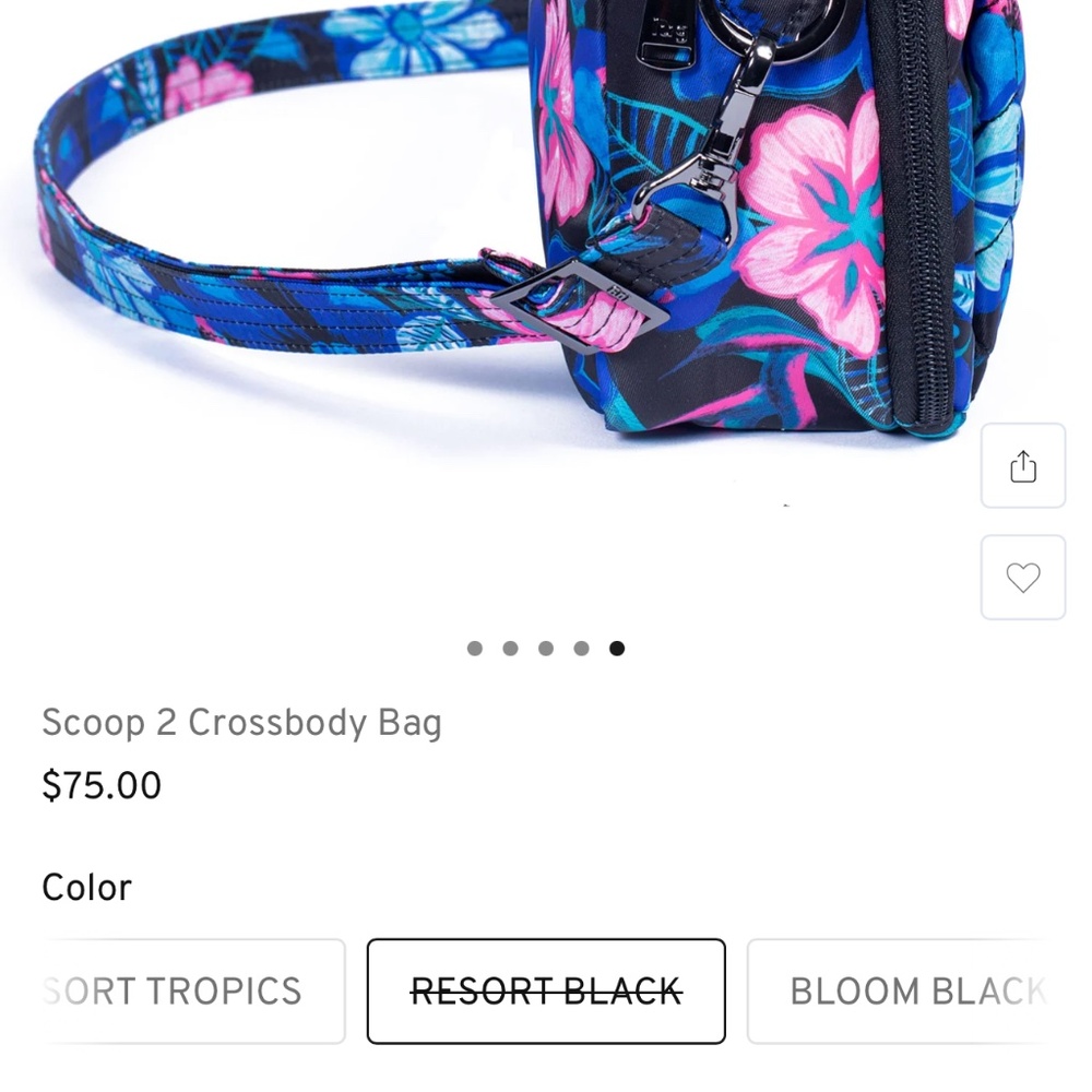 LUG Resort Black Scoop crossbody NEW with Tagsπππ€ - Picture 11 of 14